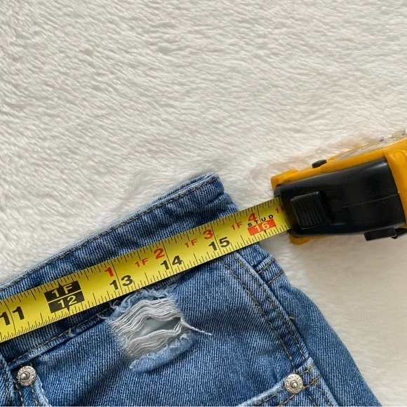 SHEIN | Blue high waisted straight leg jeans - Picture 7 of 7